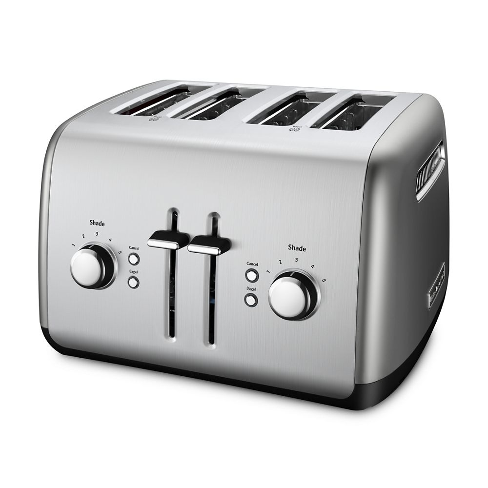 4-Slice Toaster with Manual High-Lift Lever - Contour Silver | KitchenAid US