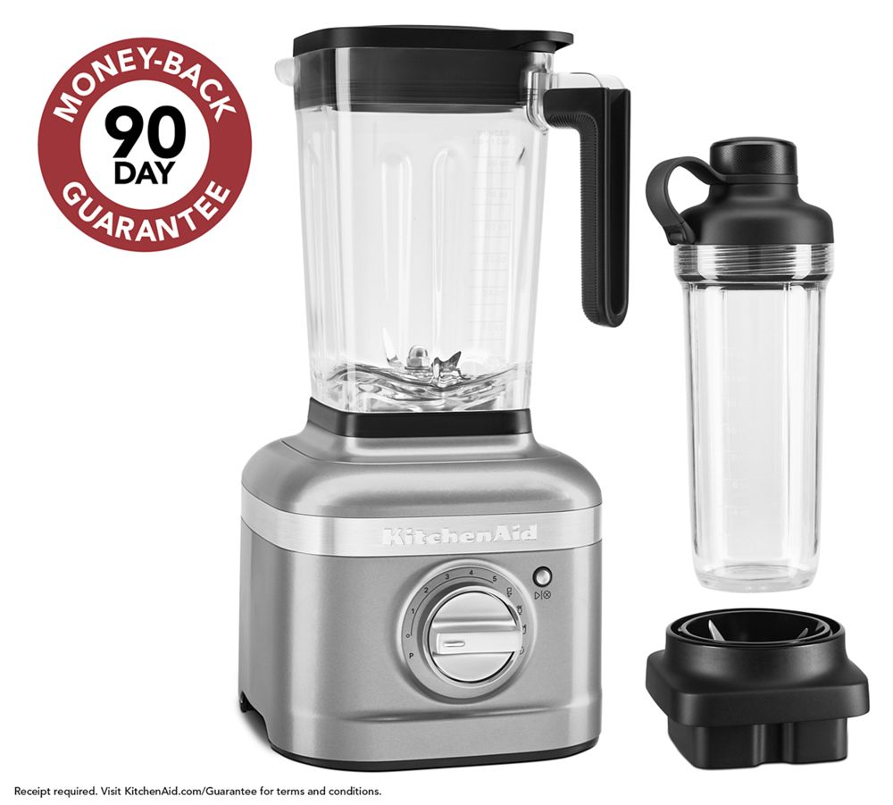 K400 Variable Speed Blender with Personal Blender Jar - Contour Silver | KitchenAid US