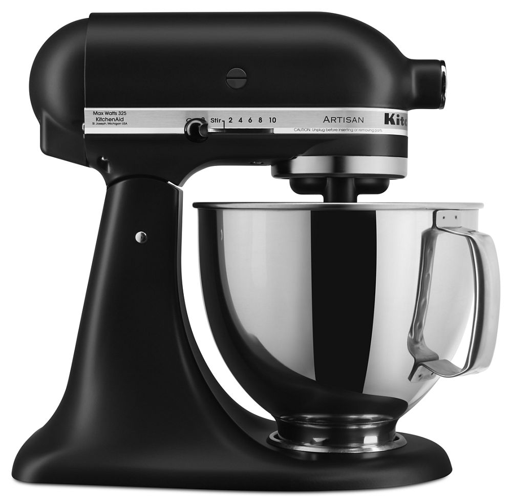 Artisan® Series 5 Quart Tilt-Head Stand Mixer - Black Matte | KitchenAid US
