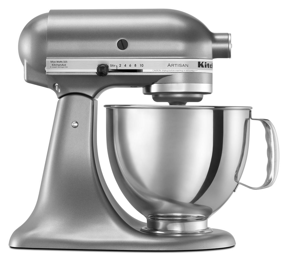 Artisan® Series 5 Quart Tilt-Head Stand Mixer - Contour Silver | KitchenAid US