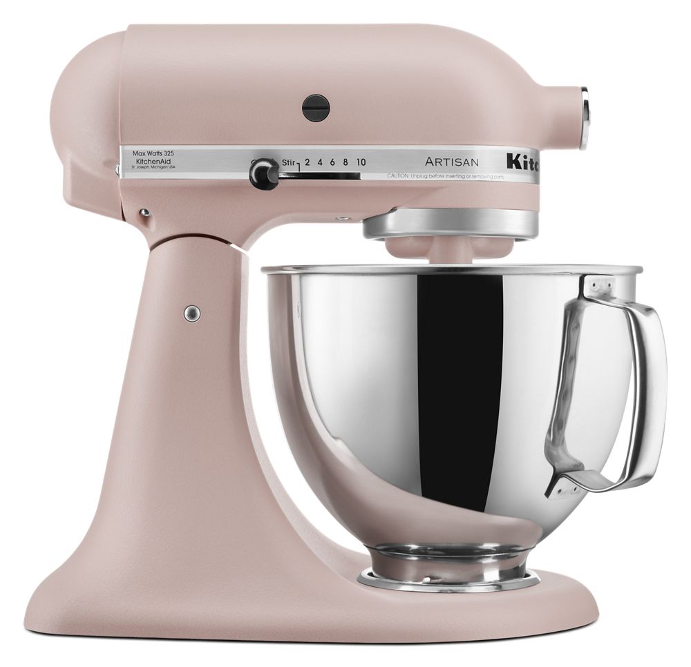 Artisan® Series 5 Quart Tilt-Head Stand Mixer - Feather Pink | KitchenAid US