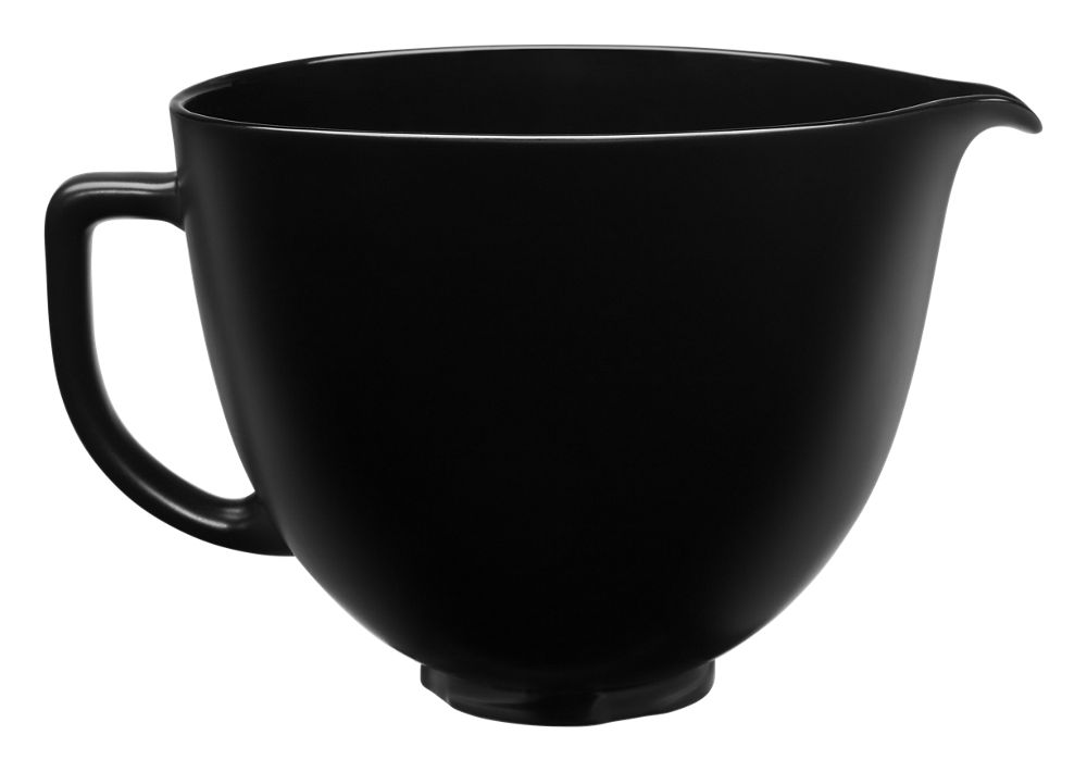 5 Quart Black on Black Smooth Ceramic Bowl | KitchenAid US