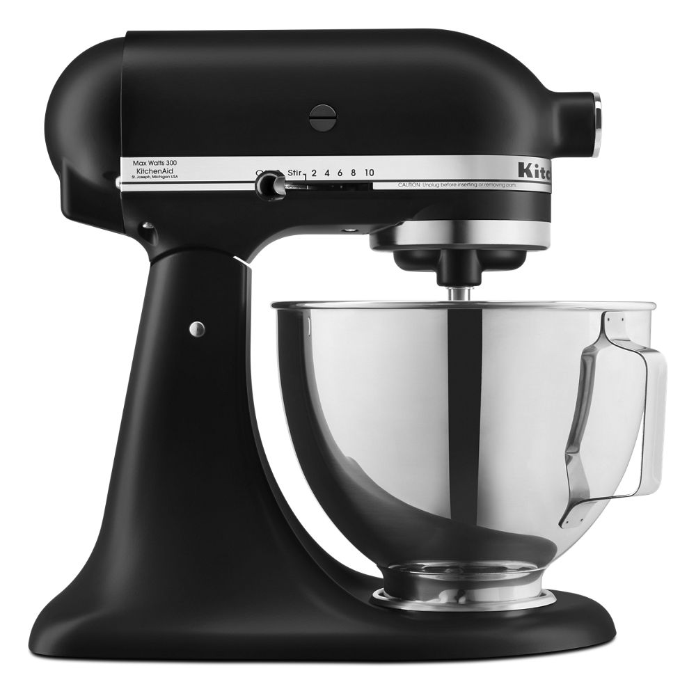 Deluxe 4.5 Quart Tilt-Head Stand Mixer - Black Matte | KitchenAid US
