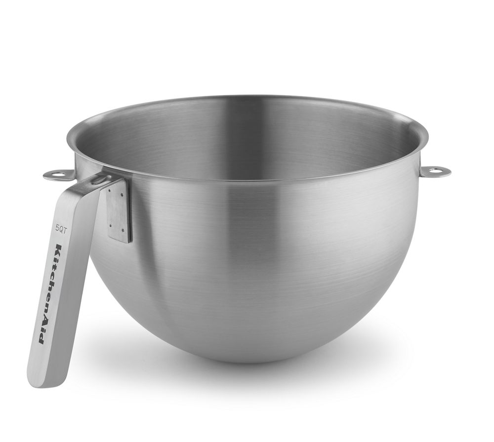 5 Quart NSF Certified Polished Stainless Steel Bowl with J Hook Handle | KitchenAid US