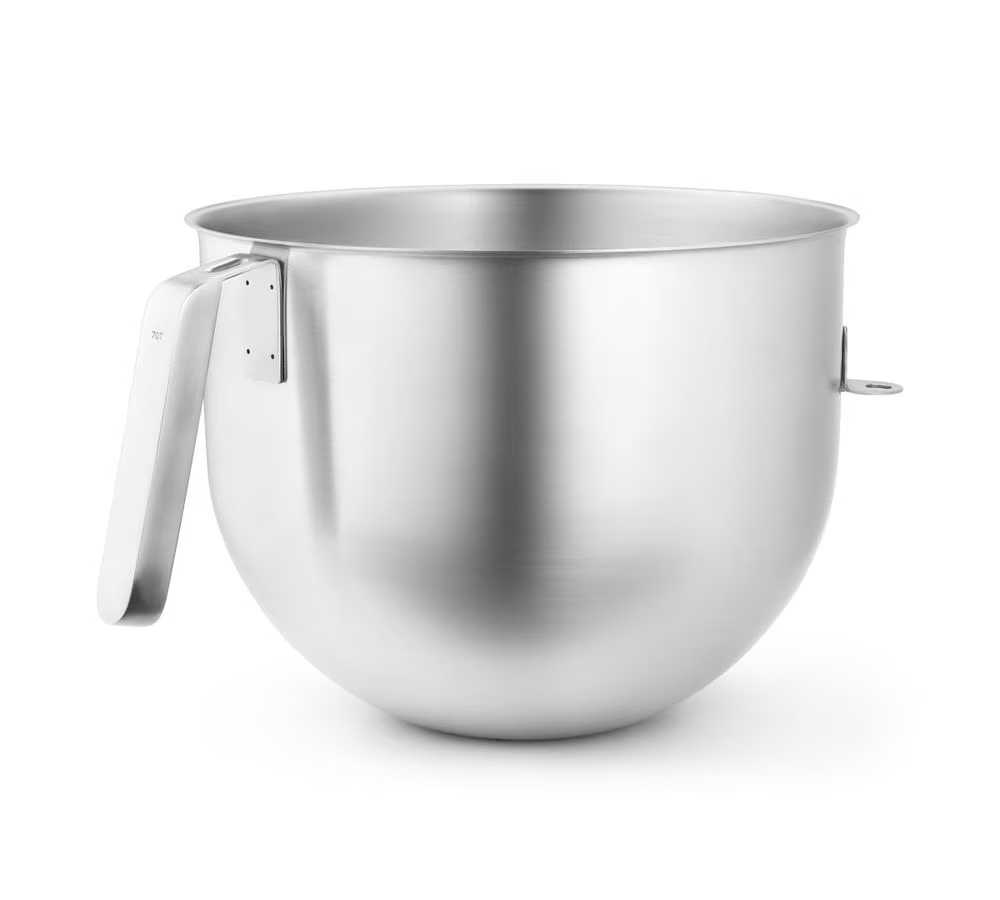 7 Quart NSF Certified Polished Stainless Steel Bowl with J Hook Handle | KitchenAid US