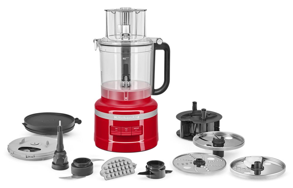 13-Cup Food Processor with French Fry Disc and Dicing Kit - Passion Red | KitchenAid US