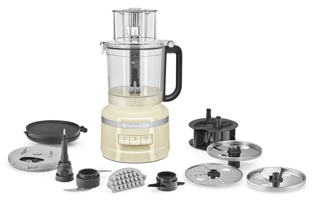 13-Cup Food Processor with French Fry Disc and Dicing Kit - Almond Cream | KitchenAid US