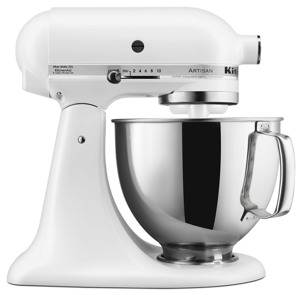 Refurbished Artisan® Series 5 Quart Tilt-Head Stand Mixer - Matte White | KitchenAid US