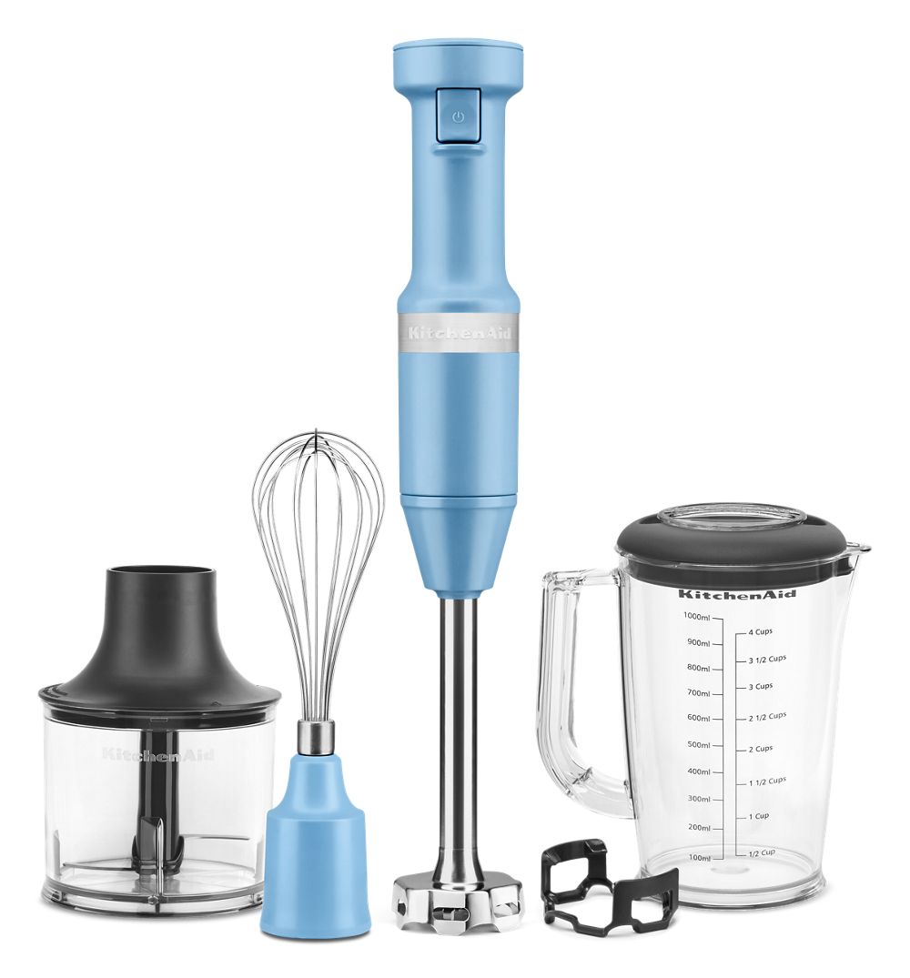Variable Speed Corded Hand Blender with Accessories - Blue Velvet | KitchenAid US