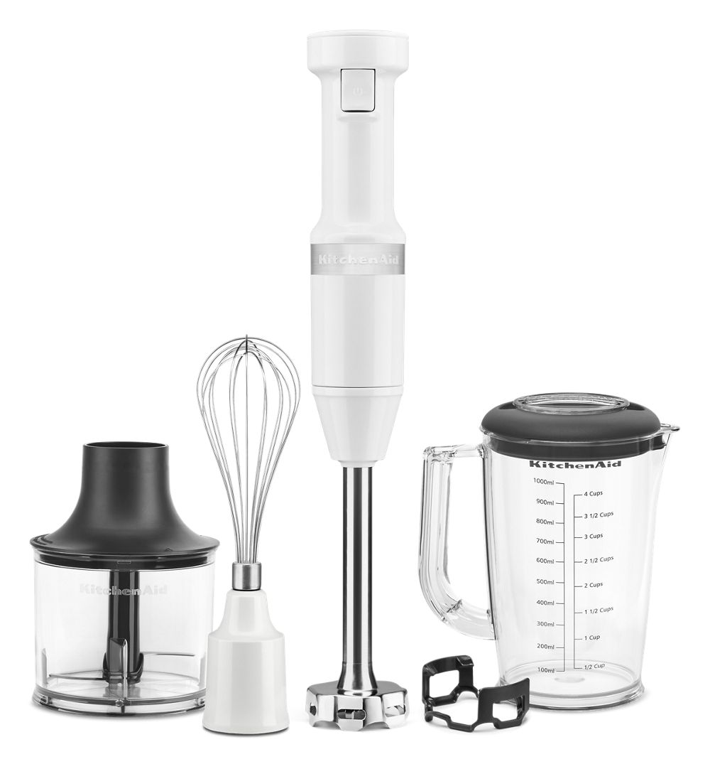 Variable Speed Corded Hand Blender with Accessories - White | KitchenAid US
