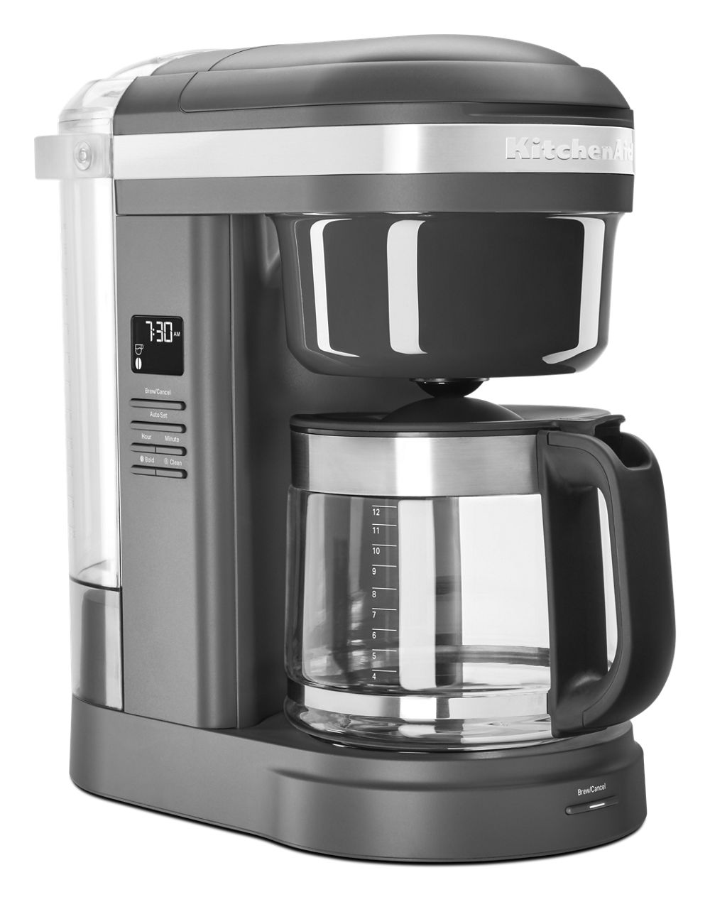 12 Cup Drip Coffee Maker with Spiral Showerhead - Matte Charcoal Grey | KitchenAid US